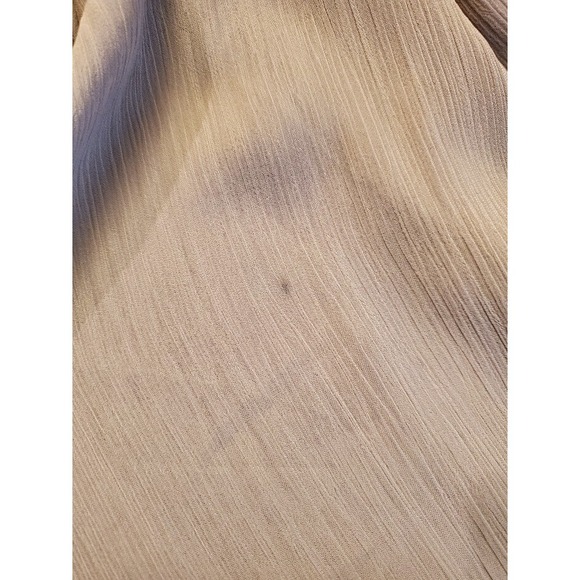 Tramp Designer Women's Small Tuxedo Pleat Ruffle Blouse Tank Top Chic Elegant - Picture 7 of 7